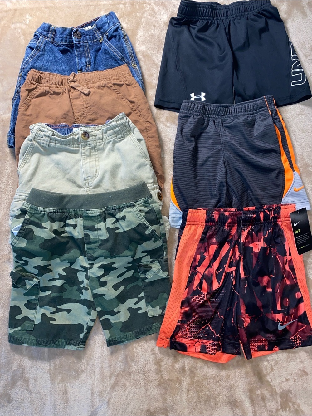 Nike, Under Armour, Oshkosh B’gosh and more bundle of boy shorts size 4T